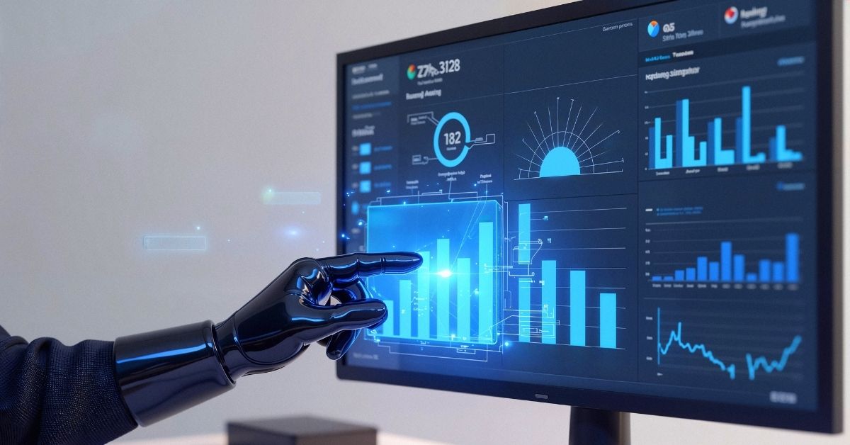 AI image of finance dashboard